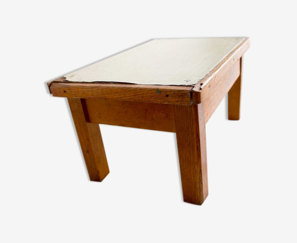 Tabouret bas en bois