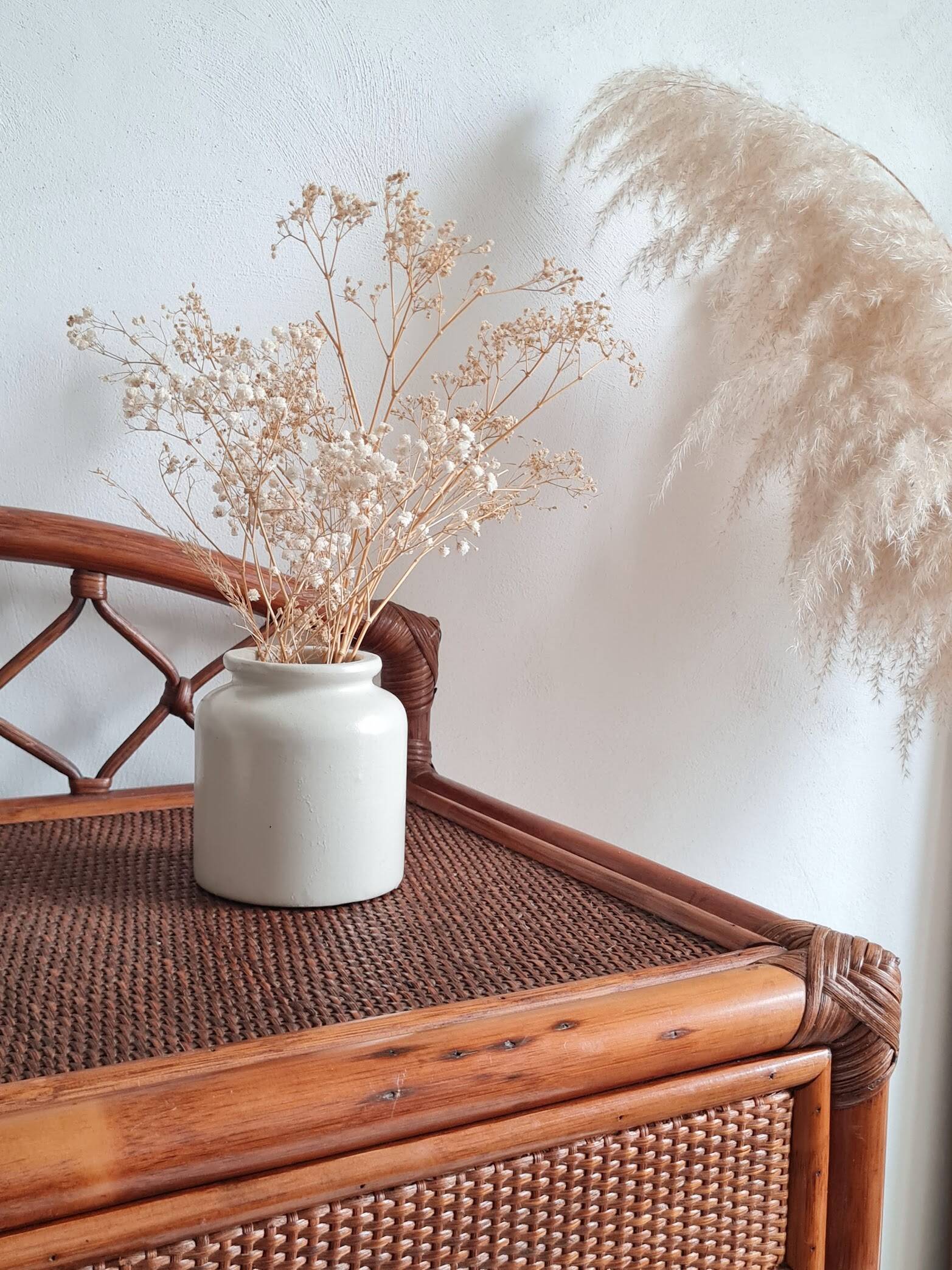 Rattan chest of drawers from the 1970s.