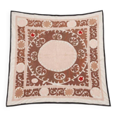 Nappe brodée à la main vintage 133x140 cm