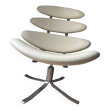 Corona chair original design by Paul M. in cowhide leather