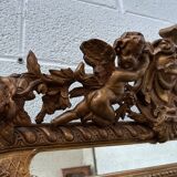 19th century mirror with cherubs