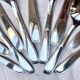 Christofle cutlery set - 11 fourchettes de table et 11 cuillères à soupe - Art déco - Métal argenté