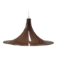 Brown pendant lamp, Danish design, 1960s, production: Denmark