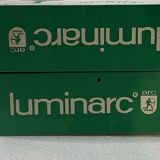 Glasses on foot wine Alsace Luminarc sapphire blue