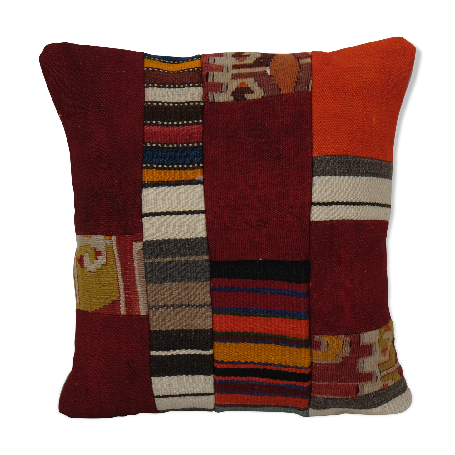 18" x 20" Carpet Pillow, Bohemian Kilim Lumbar, Turkey Pillow, Home Decor, Couch Throw Pillow