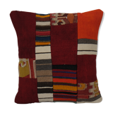 18" x 20" Carpet Pillow, Bohemian Kilim Lumbar, Turkey Pillow, Home Decor, Couch Throw Pillow