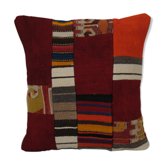 18" x 20" Carpet Pillow, Bohemian Kilim Lumbar, Turkey Pillow, Home Decor, Couch Throw Pillow
