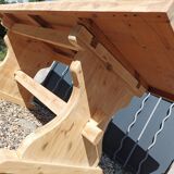 Old fir monastery table