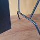 Jacques Adnet (1900-1984) - Black lacquered metal and brass magazine rack