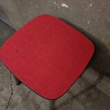Red Formica stool