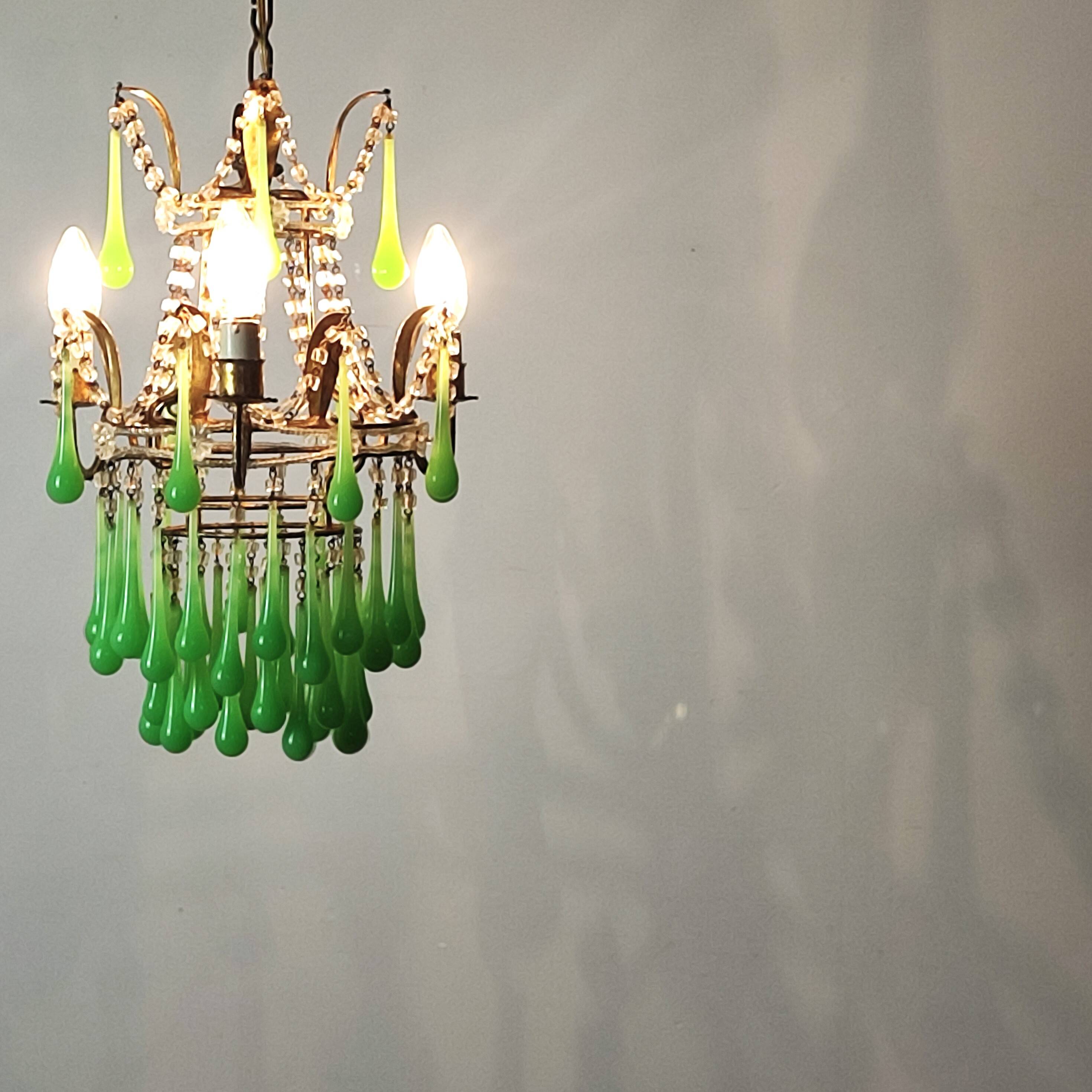 Italian chandelier with tassels