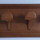 wall coat rack solid oak vintage mirror