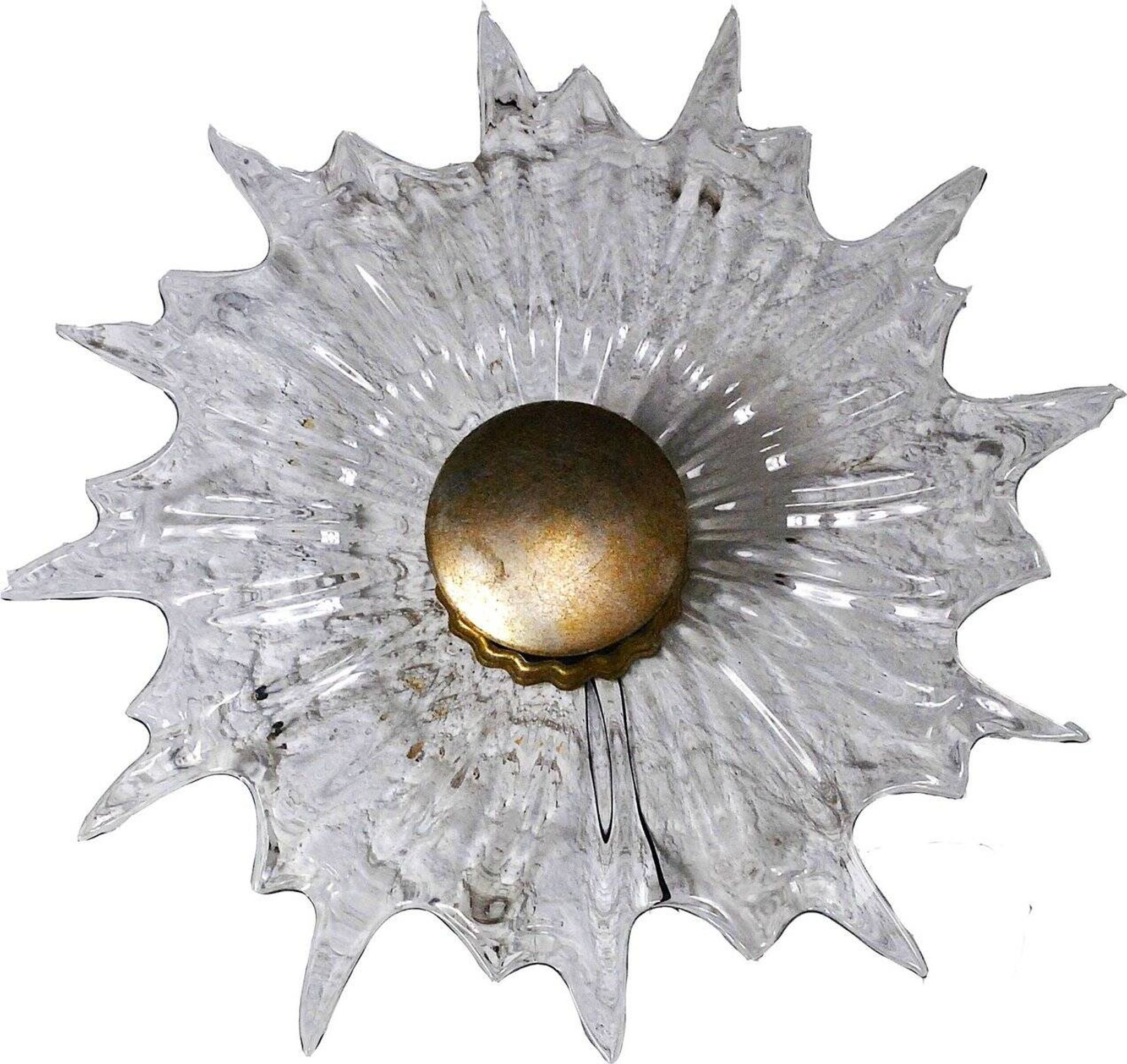 Glass wall light, 1960s