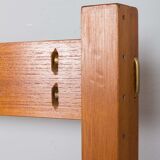 Rival 2 bay free standing teak wall unit with 3 cabinets and 3 shelves by Brodrene Jatogs Norway, Kj