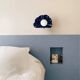 Square Ceramic Wall Light Coco - Concha Blue of Sèvres