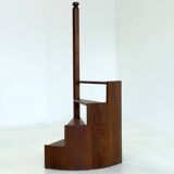 Vintage teak mid century library stairs