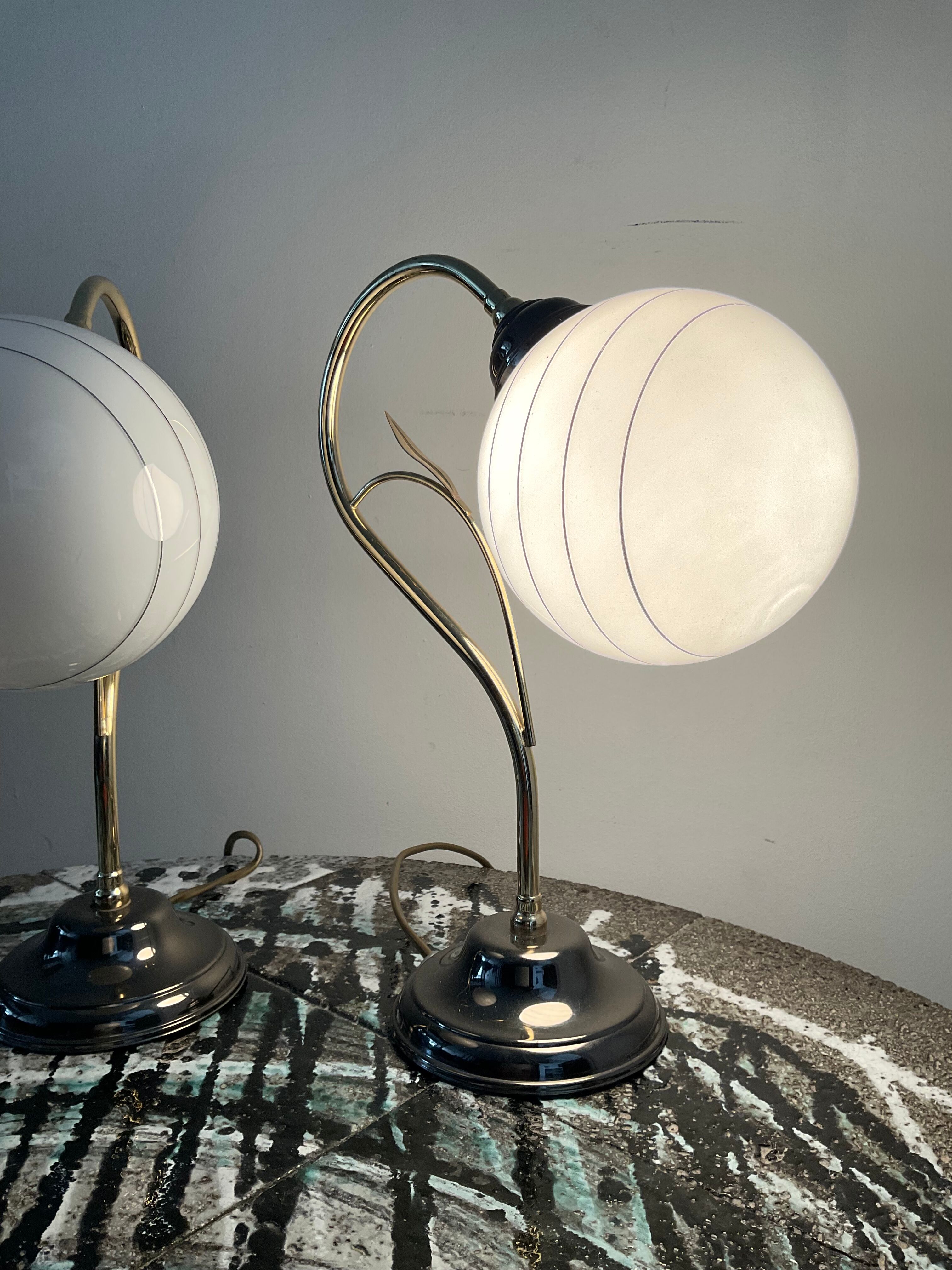 Paire de lampes vintage des années 70