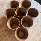 Verres gobelets grès Digoin