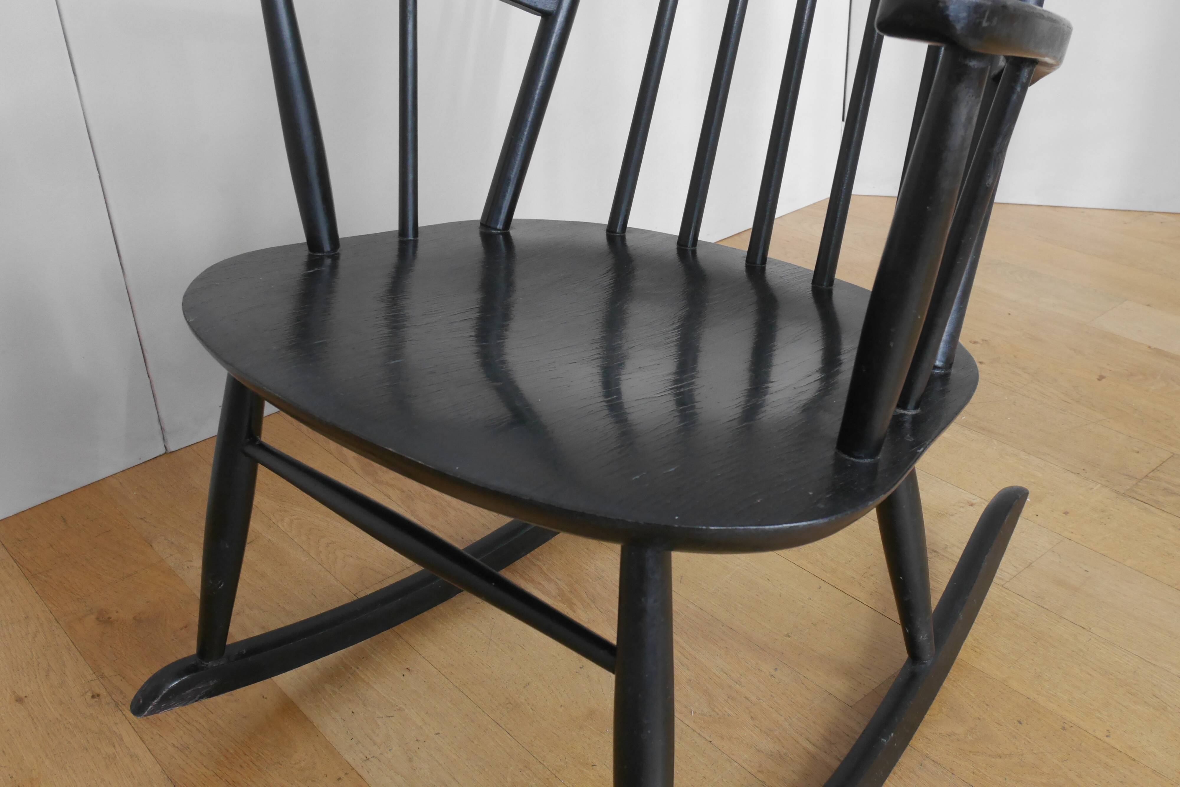 Scandinavian rocking chair Stol 60s