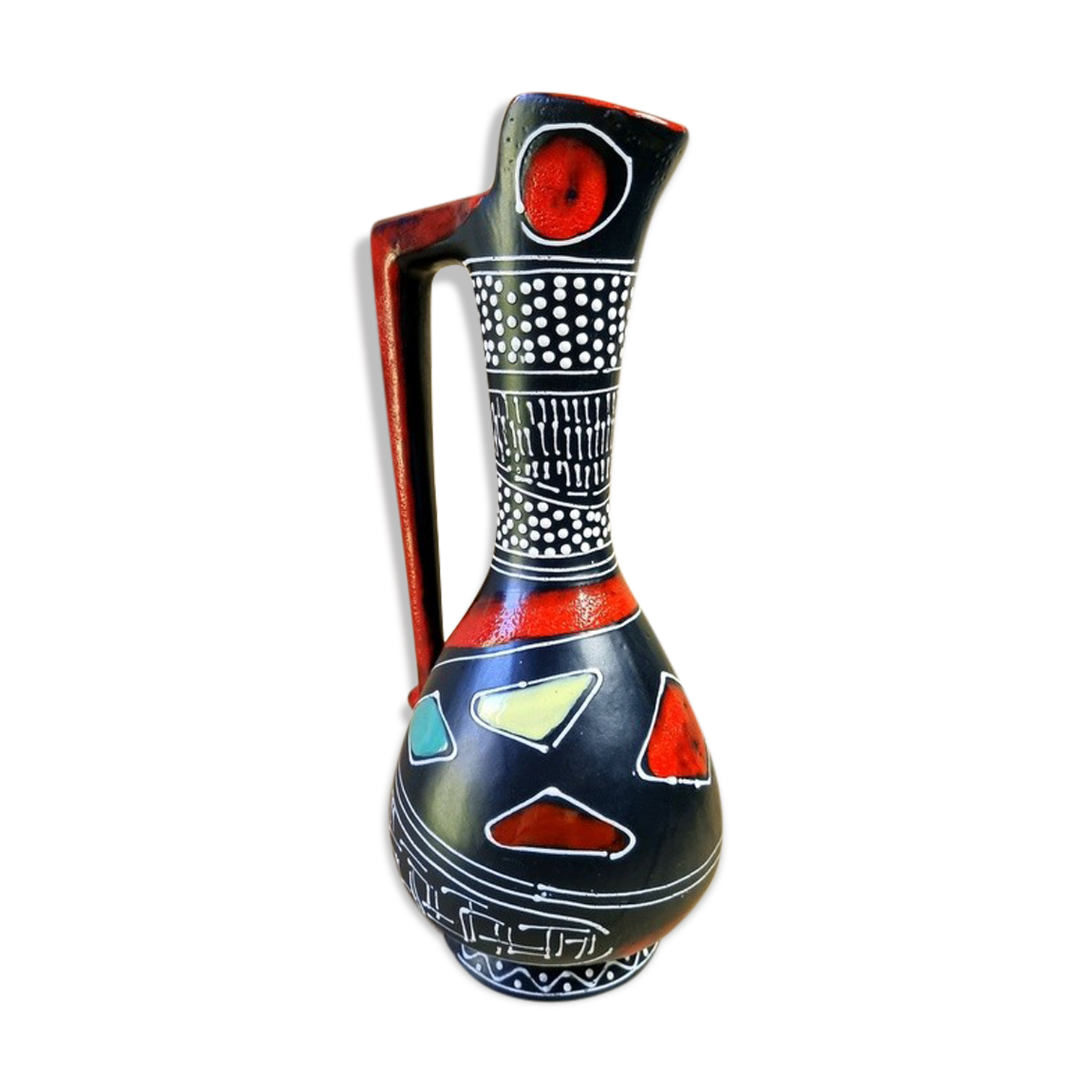 Vase Lamberto Mancnelli from Deruta Italy 50s