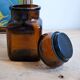 Ariel laundry apothecary style jar - amber glass