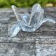 Bougeoirs, centre de table (lot de 2) verrerie de Vannes "Le chatel" 1970'S