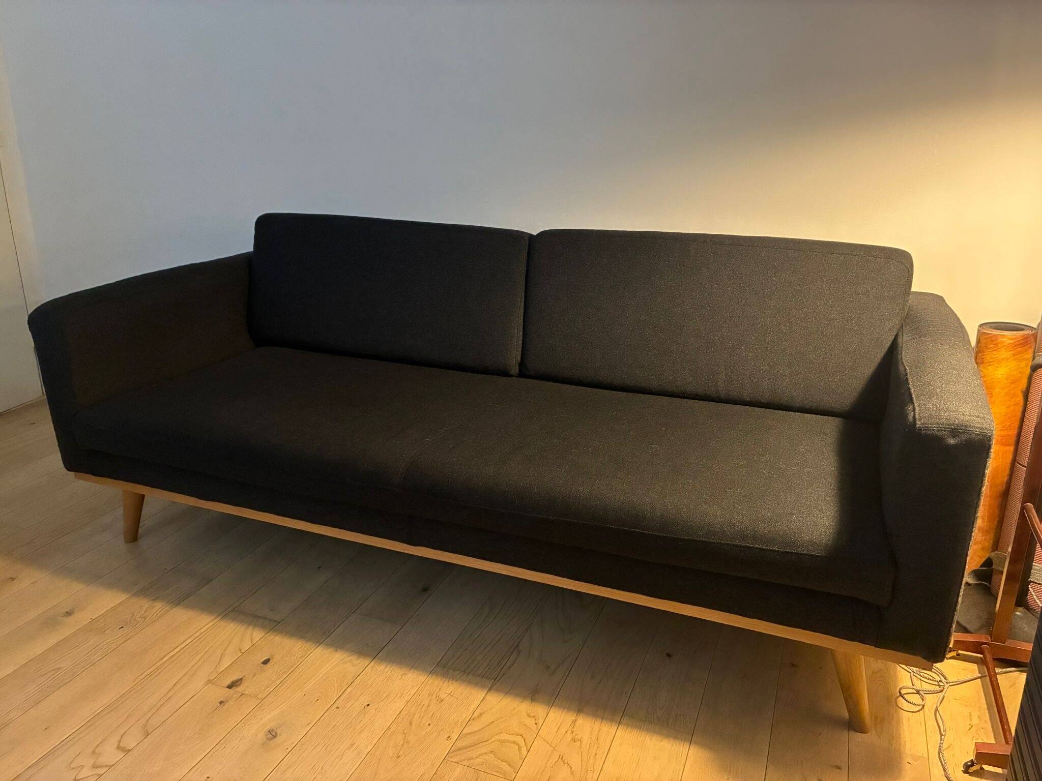 Dark grey 3-seater Scandinavian-style sofa by Habitat