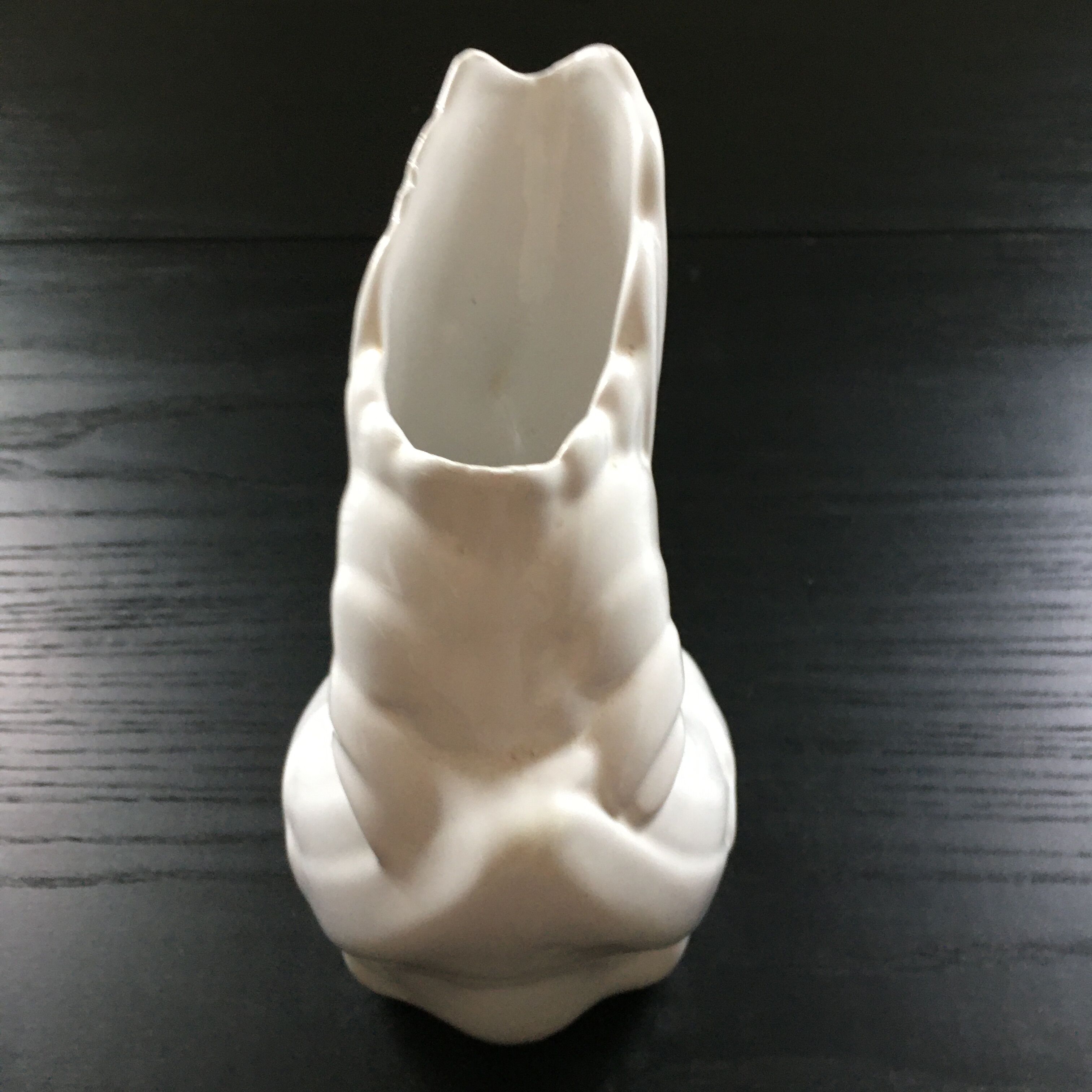 White rooster vase