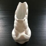 White rooster vase