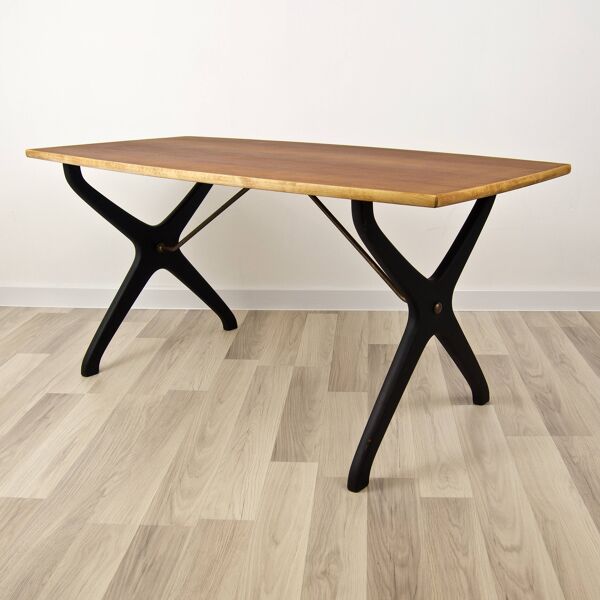 Table basse en teck du milieu du siècle par Karl-Erik Ekselius pour JOC Vetlanda, années 1960