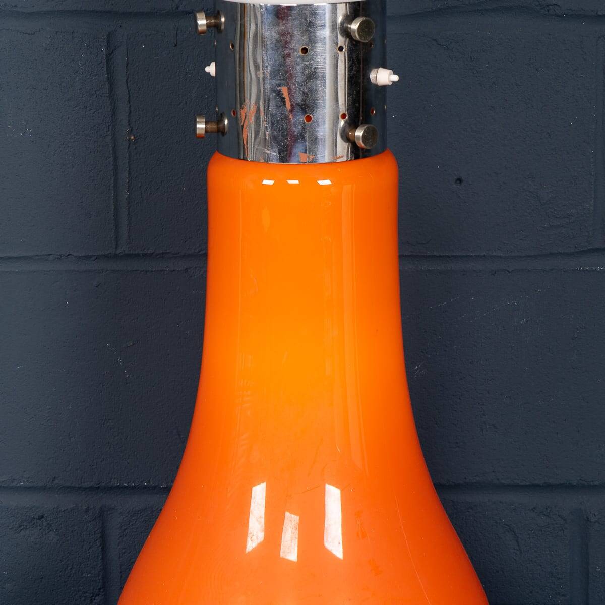 Vintage 20thc italian table / floor lamp by carlo nason for mazzega c.1970