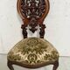 Chaise Chauffeuse d'époque Napoléon III en Acajou XIX siècle