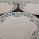 Lot de 3 assiettes plates terre de fer St-Amand "Athénes"
