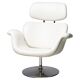 Artifort Tulip F545 Lounge Chair by Pierre Paulin, white leather