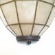 Trio of mother-of-pearl wall lamps