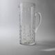 Vintage glass bubble-blown jug from the 1970s.