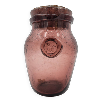 BIOT blown glass jar