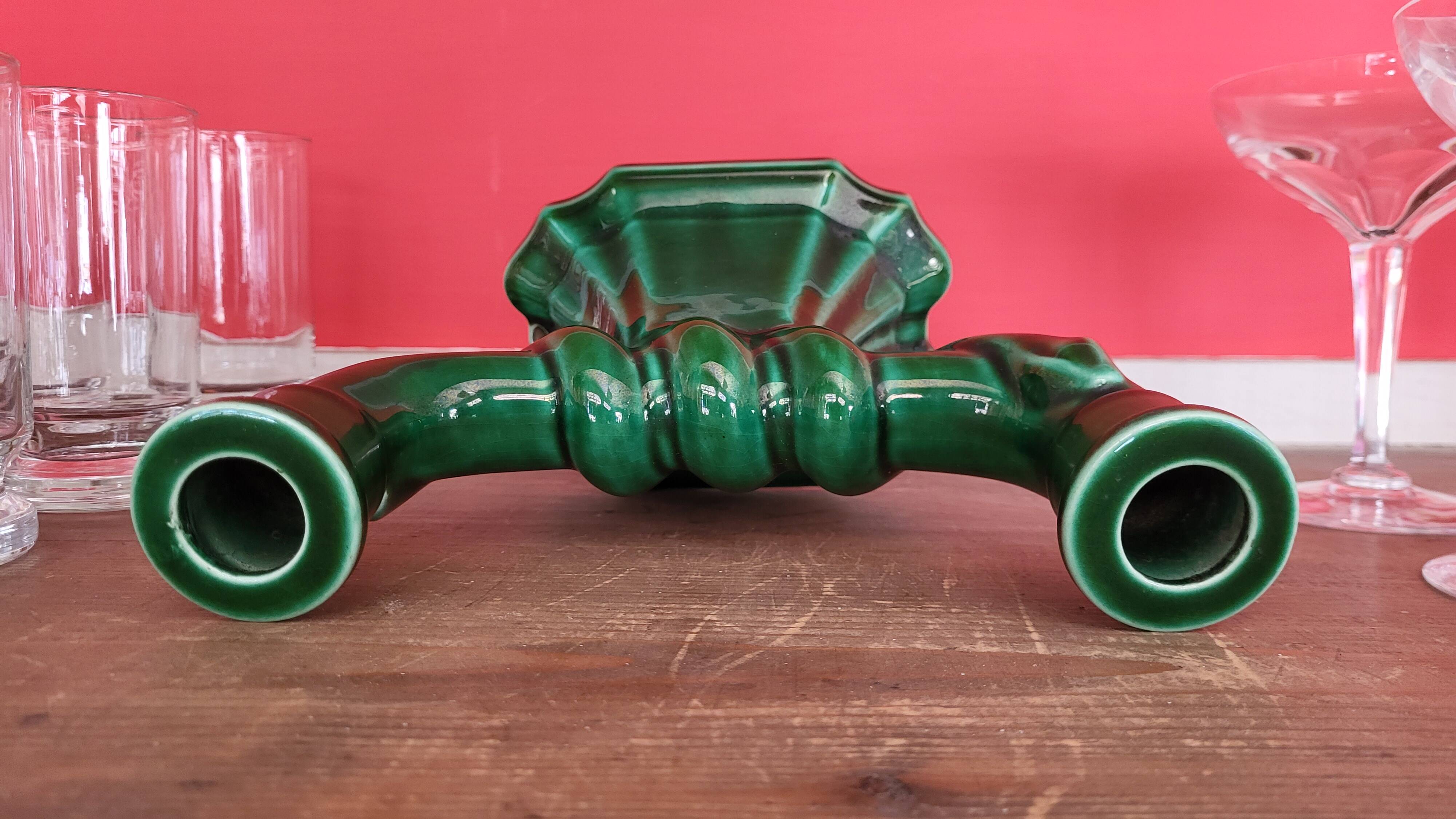 Gien earthenware candle holder