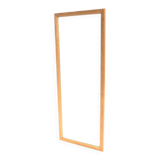 Scandinavian oak mirror, 127x50cm, Sweden, 1960