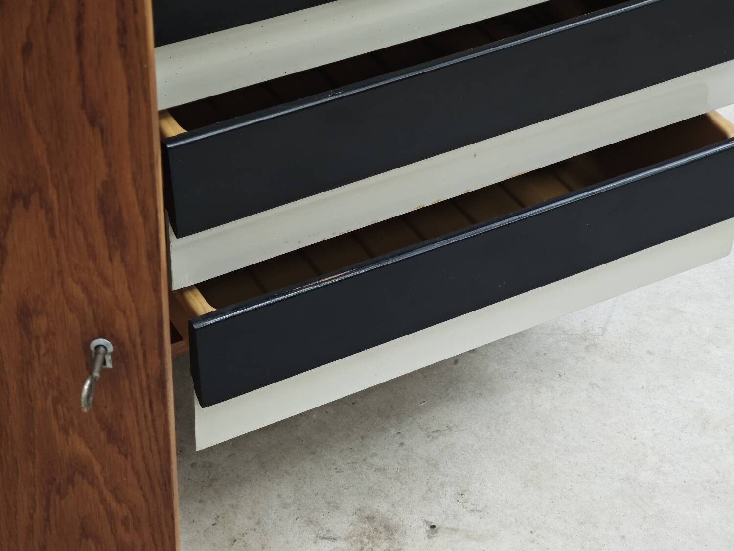 U-458 Sideboard Cabinet by Jiri Jiroutek for Interier Praha black and white 1960