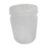 Old thick glass jar "The Best" 10cm diameter