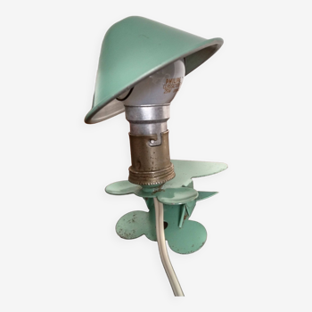 Celadon green mushroom lamp, clamp lamp