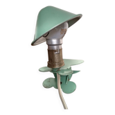 Lampe champignon vert céladon ,lampe à pince