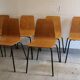 6 chaises papyrus pierre guariche