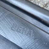 Set of 4 black laquered dining chairs