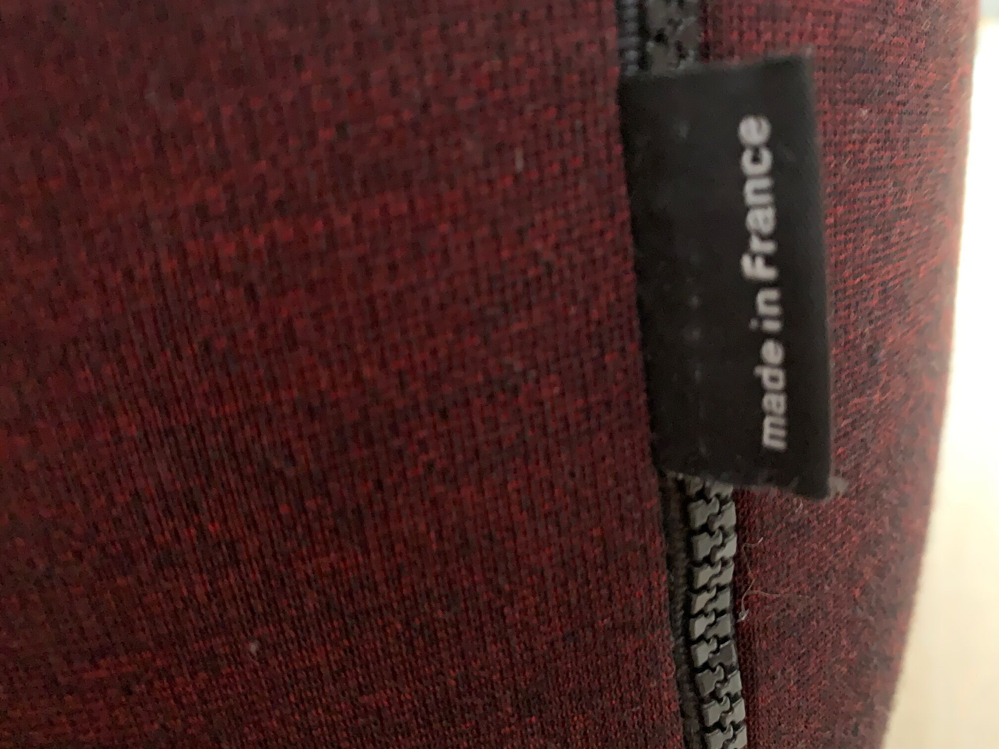 Plumy sofa by Annie Hiéronimus for Cinna , burgundy