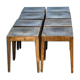 Lot de dix tabourets Baumann