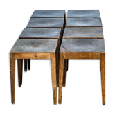 Lot de dix tabourets Baumann