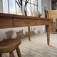 Table de ferme en merisier