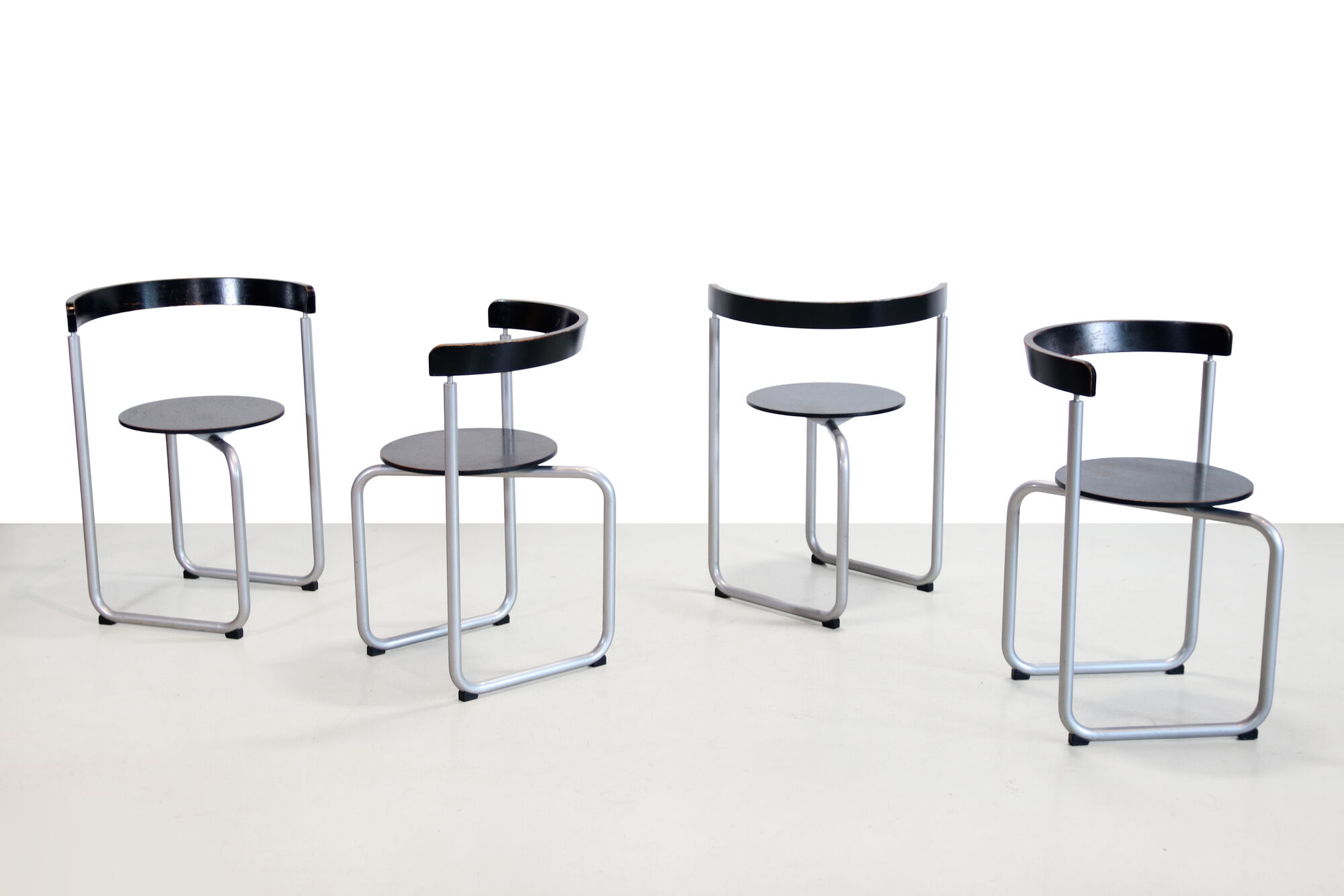 Sculptural Erik Magnussen Parken chairs for Paustian, 1980's